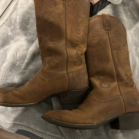 Ariat Brown Women’s Cowboy Boots - Picture 3 of 7